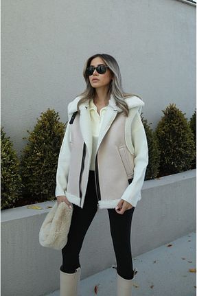 جلیقه بژ زنانه رگولار Pembenokta Moda - کد 753981043