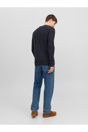 پلیور سرمه ای مردانه ساده Jack & Jones - کد 754832763