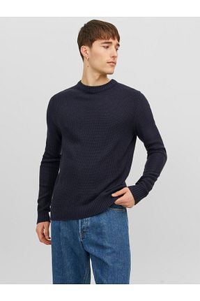 پلیور سرمه ای مردانه ساده Jack & Jones - کد 754832763