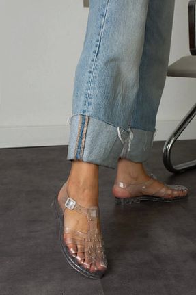 صندل سفید زنانه پاشنه تخت wolk shoes - کد 741191080