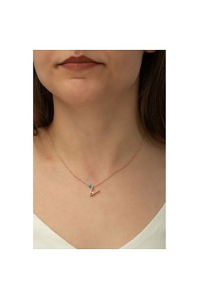 گردنبند نقره زرد زنانه 925 عیار Şimal Silver - کد 46378601