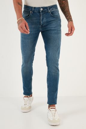 شلوار جین آبی مردانه پاچه تنگ اسلیم استاندارد کد 753029987