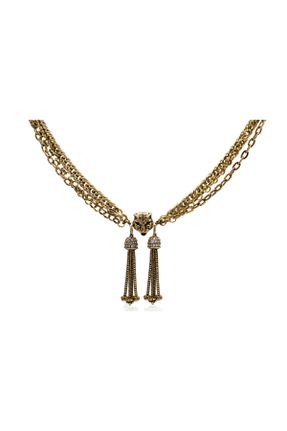 گردنبند جواهر طلائی زنانه روکش طلا کد 318899279