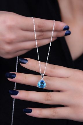 گردنبند نقره زنانه 925 عیار ENCİLİ SİLVER - کد 753282228