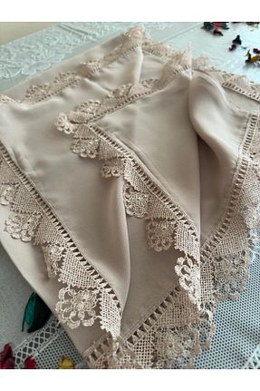شال بژ زنانه شیفون heptrend - کد 754438339