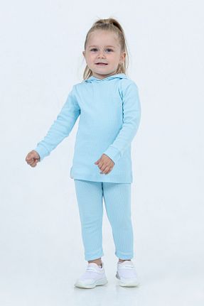 ست بالاتنه و پائین تنه آبی بچه گانه بافت Tuffy Kids - کد 753695443