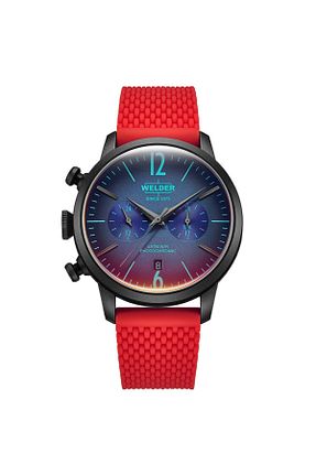 ساعت مچی قرمز مردانه 45 میلی متر Welder Moody - کد 753703594