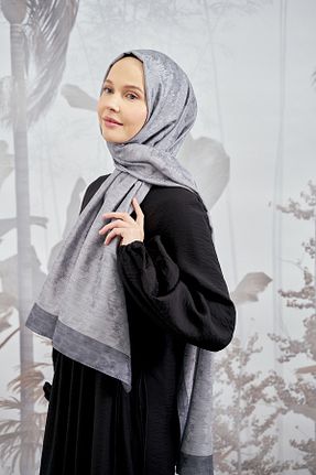 شال طوسی زنانه پنبه ای ARMANDA - کد 753771706