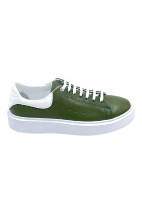 کفش کژوال سبز مردانه چرم طبیعی پاشنه کوتاه ( 4 - 1 cm ) پاشنه نازک کد 752379132