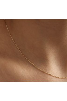 گردنبند نقره طلائی زنانه کد 754041586