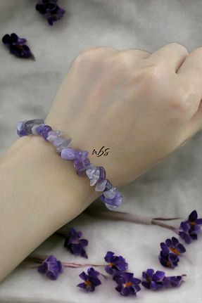 دستبند جواهر رنگی زنانه سنگ طبیعی NBS Beautiful Naturel Stones - کد 754345978