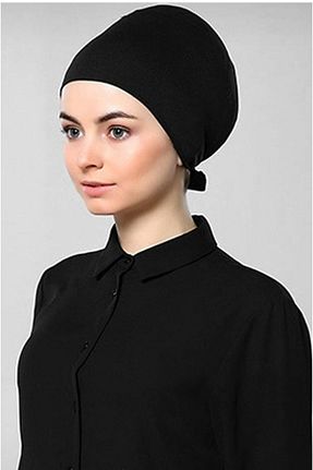 کلاه شنای حجاب مشکی زنانه İklilEşarp - کد 266123731