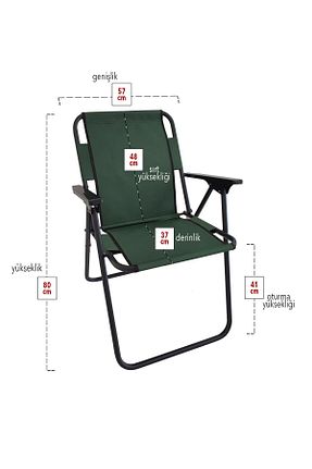 صندلی کمپ سبز پلاستیک Bofigo - کد 96745684