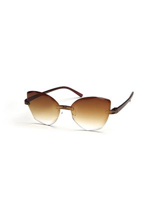 عینک آفتابی قهوه ای زنانه UV400 Di Caprio - کد 6891201