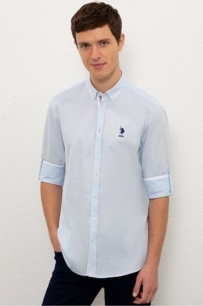 پیراهن آبی مردانه اسلیم فیت U.S. Polo Assn. - کد 58770813
