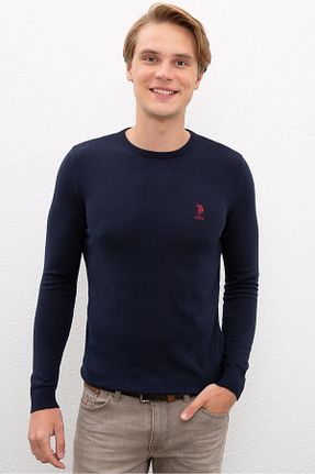 پلیور سرمه ای مردانه ساده U.S. Polo Assn. - کد 66917379
