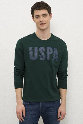 سوئیشرت سبز مردانه چاپی U.S. Polo Assn. - کد 83765406