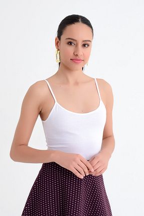 بادی سفید زنانه بند دار Hanna