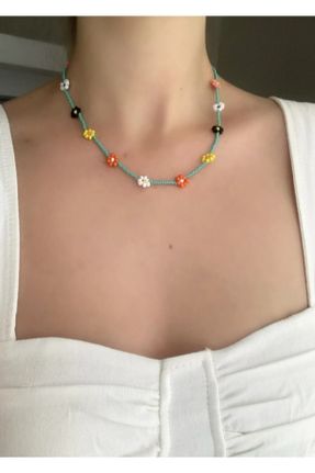 گردنبند جواهر سبز زنانه منجوق کد 259956963