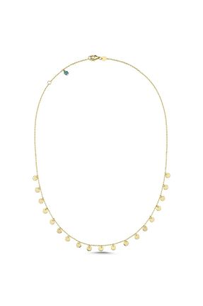 گردنبند طلا زرد زنانه 14 عیار HEMS JEWELLERY - کد 755383474