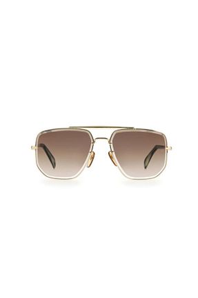 عینک آفتابی قهوه ای مردانه UV400 David Beckham - کد 118356155