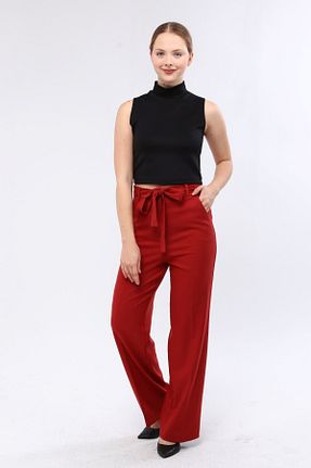 شلوار پارچه ای نارنجی زنانه Genel Markalar - کد 755585087