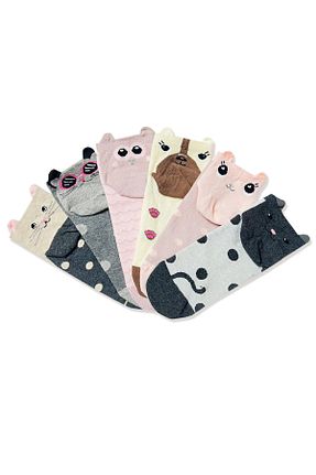 جوراب رنگی زنانه پنبه ای Socks Stations - کد 742857780