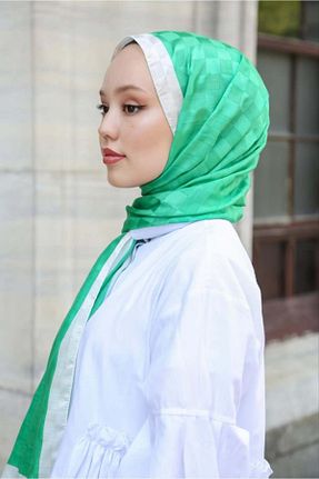 شال سبز زنانه ابریشم Hint İpek - کد 756051275