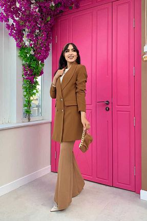 کت حجاب قهوه ای زنانه Blazer Bym Fashion - کد 756119318