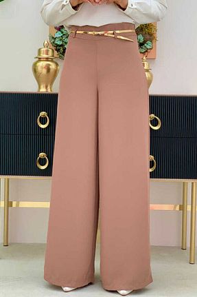 شلوار حجاب قهوه ای زنانه جین Bym Fashion - کد 756096049