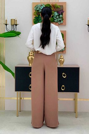 شلوار حجاب قهوه ای زنانه جین Bym Fashion - کد 756096049