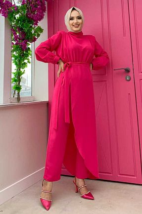 سرهمی حجاب صورتی زنانه رگولار Bym Fashion - کد 756114475