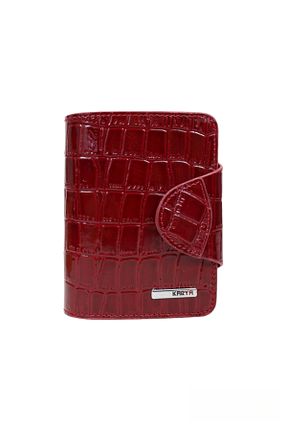 کیف پول زرشکی زنانه ابعاد کوچک Karya Deri - کد 756101224