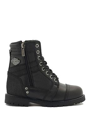بوت / نیم بوت مشکی مردانه پاشنه ضخیم Harley Davidson - کد 756291690