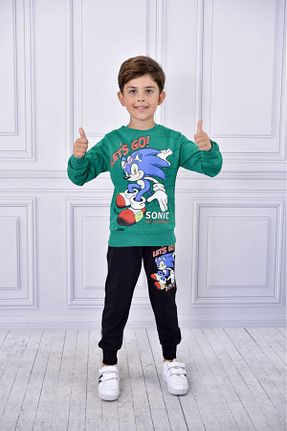 ست بالاتنه و پائین تنه سبز بچه گانه بافتنی öykümgaleria - کد 756496205