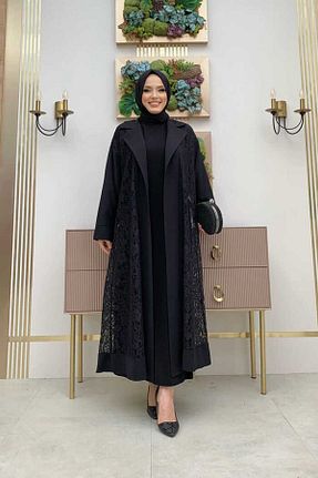 کلاه و ابایا مشکی زنانه مخلوط پلی استر Bym Fashion - کد 756603430