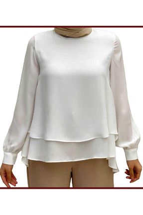 بلوز حجاب نباتی زنانه رگولار Bym Fashion - کد 756603028