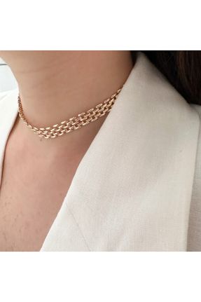 گردنبند جواهر طلائی زنانه روکش طلا کد 754752138