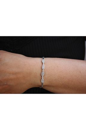 دستبند نقره سفید زنانه 925 عیار EZİLA SİLVER - کد 755495692