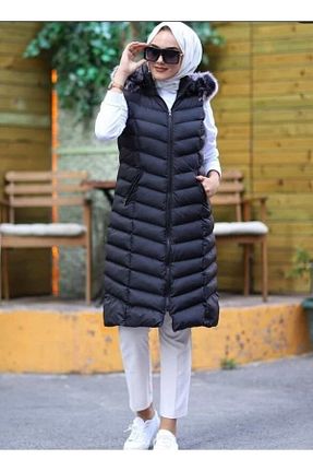 کاپشن سایز بزرگ مشکی زنانه سایز بزرگ GLR&GYM - کد 207195016