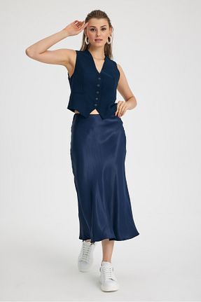 ست بالاتنه و پائین تنه سرمه ای زنانه مخلوط پلی استر Bahar Kaplan Store - کد 755741899