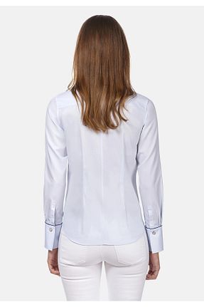 پیراهن آبی زنانه اسلیم فیت By shirts - کد 755659534