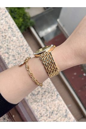 ساعت مچی طلائی زنانه 31-35 میلی متر CLUPPOLOON - کد 727810443