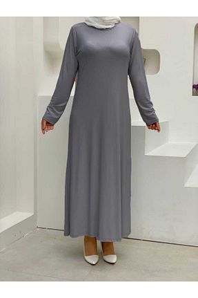 لباس حجاب طوسی زنانه سایز بزرگ Bym Fashion - کد 756794549