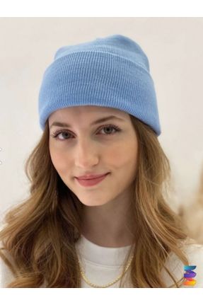 کلاه پشمی آبی زنانه اکریلیک کد 756789870