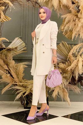 کت حجاب نباتی زنانه رگولار Bym Fashion - کد 756107756