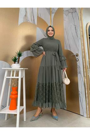 لباس حجاب فیروزه ای زنانه ساق پهن Bym Fashion - کد 756794766