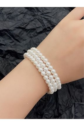 دستبند مروارید بژ İsabella Accessories - کد 756471468