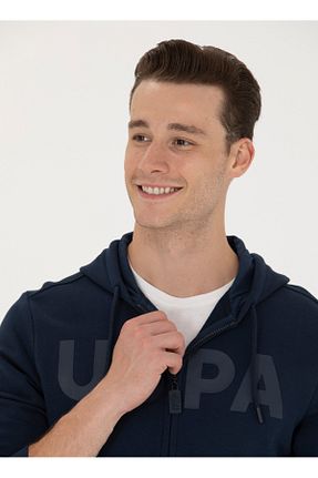 سوئیشرت سرمه ای مردانه ساده U.S. Polo Assn. - کد 756564508