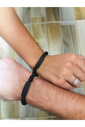 دستبند جواهر مشکی زنانه شیشه Newa Jewellry - کد 756719227